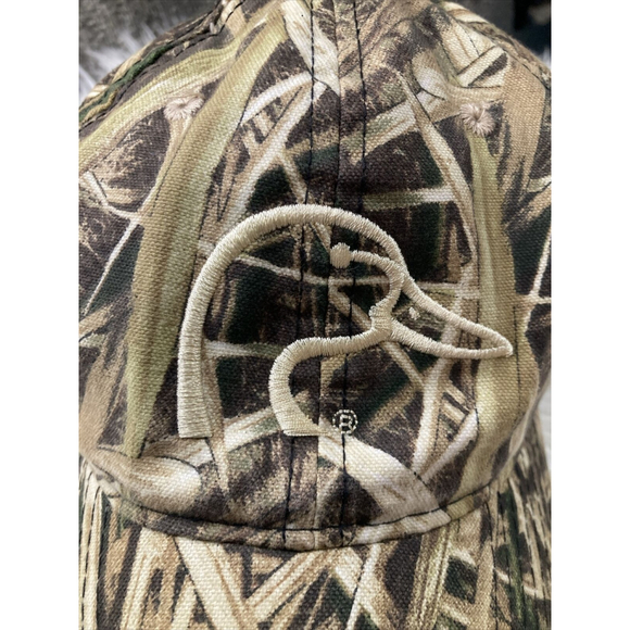 Ducks Unlimited Men’s Mossy Oak Shadow Grass Camouflage Cap Adjustable Strap - Picture 2 of 10
